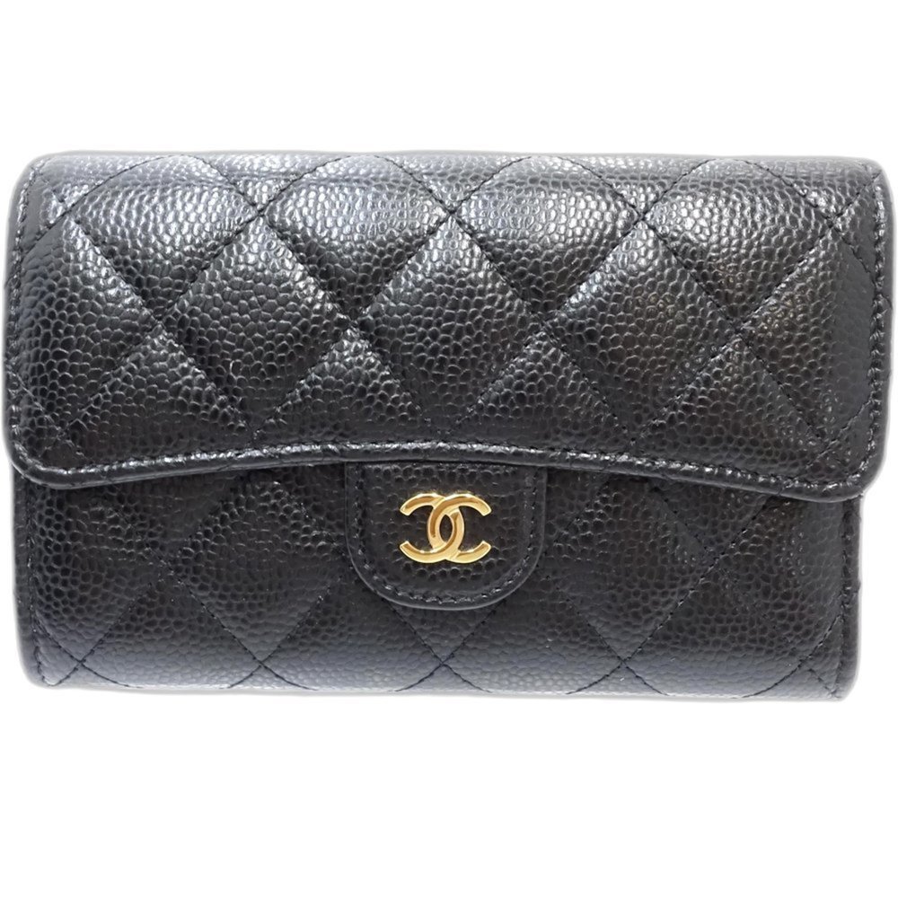 CHANEL Black Caviar Leather Wallet - Picture 2 of 10